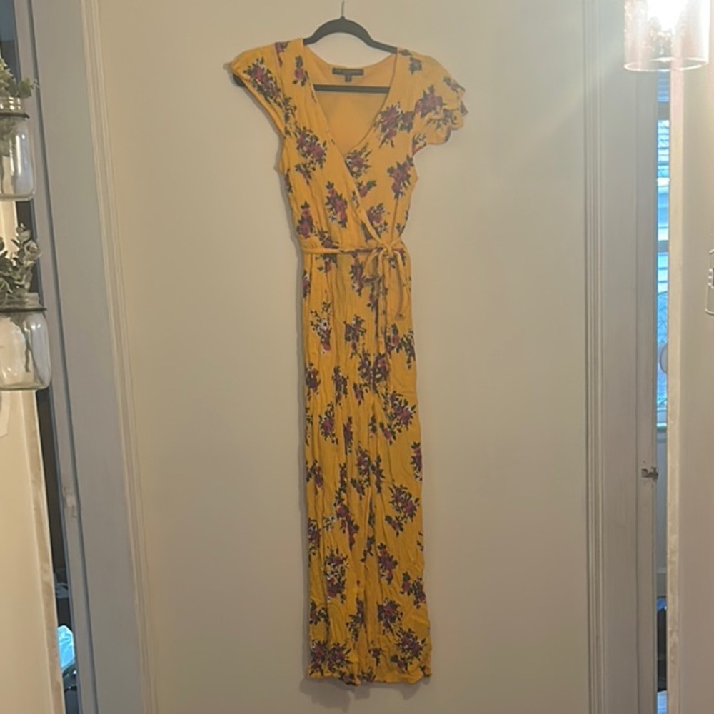 One Clothing Yellow Floral Maxi Dress